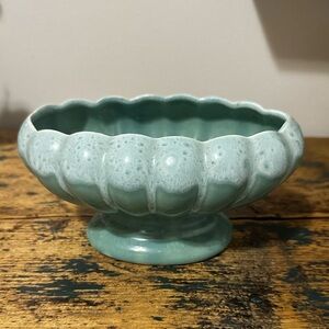 Elegant Green Ceramic Drip Glaze Bowl